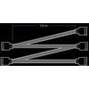 Akasa 4-in-1 RGB skirstytuvo kabelis - 40 cm