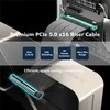 Vaizdo plokštė Akasa Riser Juodas X3 Mark V PCIe 5.0 Riser Cable – 300mm, juodas