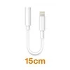 Aligator Alligator adapter Lightning / 3.5mm Jack, baltas