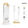 Aligator Alligator adapter Lightning / 3.5mm Jack, baltas