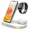 Aligator wireless Qi docking station 3in1 Apple watch,15W,baltas