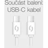 ALIGATOR išmanusis tinklo įkroviklis GaN, PD 33W, USB-A + USB-C, kabelis USB-C/USB-C, baltas
