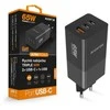 ALIGATOR GaN išmanusis maitinimo įkroviklis, Power Delivery 65W, 2xUSB-C, 1xUSB-A, juodas