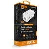 ALIGATOR GaN išmanusis maitinimo įkroviklis, Power Delivery 65W, 2xUSB-C, 1xUSB-A, baltas