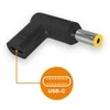 Aligator USB-C maitinimo adapteris 5,5x2,5 mm, skirtas Acer / Asus / HP / Lenovo / Toshiba nešiojamiesiems kompiuteriams