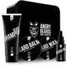 Angry Beards Smooth &amp; Saloon Large Beard Care Set