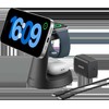 ANKER MagGo 3-in-1 įkrovimo stotelė, juoda, Qi2 15W, skirta „iPhone“, įskaitant sertifikuotą „Apple Watch“ modulį.