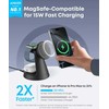 ANKER MagGo 3-in-1 įkrovimo stotelė, juoda, Qi2 15W, skirta „iPhone“, įskaitant sertifikuotą „Apple Watch“ modulį.