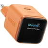 Anker Nano Charger 45W, Smart Ekranas, Oranžinis | 24 pin USB-C
