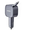Anker Nano Car Charger (75W, USB-C Port, Built-In Retractable USB-C Cable)
