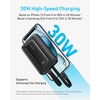 Anker | Power Bank | A1680G11 | 10000 mAh | USB-C 30W, Lightning 27W | Integruoti USB-C ir žaibo kabeliai | Juodas