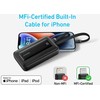 Anker | Power Bank | A1680G11 | 10000 mAh | USB-C 30W, Lightning 27W | Integruoti USB-C ir žaibo kabeliai | Juodas