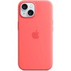 Apple iPhone 15 Plus Silikoninis dėklas with MagSafe - Oranžinis Sorbet