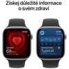 Išmanusis laikrodis „Apple Watch Series 11 GPS“, 46 mm, pilkos spalvos aliuminio korpusas su juodu sportiniu dirželiu – M/L