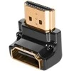 HDMI adapteris Audioquest 90N - pasukamas žemyn HDMI kištukas-HDMI lizdas