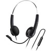 Genius HS-220U AI ausinės su mikrofonu, przewodowa, juoda, 2.0, zamykane, USB - C