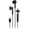 GENIUS ausinės HS-M366 ausinės, mikrofon, USB-C, rotáční klip, juoda