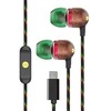 Ausinės Marley su laidu Earbuds | Smile Jamaica | Su mikrofonu | USB Type-C | Rasta