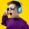 Ausinės Niceboy Kiddie 2 modrá
