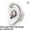 Ausinės Oneodio OpenRock S2 – Belaidės Sport Open Earbuds, Bluetooth, Baltas