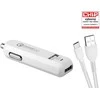 AVACOM CARMAX 2 AUTOMOBILINIS KROVIMAS 2X QUALCOMM QUICK CHARGE 2.0, Baltas (USB-C KABELIS)