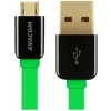 Avacom USB kabelis (2.0), USB A M - microUSB (M), 0.4m, žalia, blister