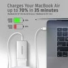 AXAGON GaN sieninis įkroviklis 3x prievadas (USB-A + 2x USB-C), PD3.0/PPS/QC4+/SFC2.0/AFC/SCP/FCP/Apple, 65W | ACU-DPQ65W
