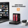 Doko stotelė Axagon AXAGON doko stotelė USB-C 20Gb/s dla 2× dysków M.2 NVMe/SATA SSD su funkcija klonowania