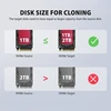 AXAGON ADSA-M2C44, USB4 dokovací stanice pro 4× M.2 NVMe SSD s funkcí klonování