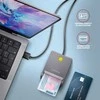AXAGON CRE-SM3T USB išmaniųjų kortelių skaitytuvas