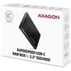 Kietasis diskas AXAGON EE25-A6C USB-C 3.2 – SATA 6G 2,5" išorinė dėžutė