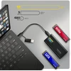 „Axagon AXAGON EEM2-SD2B“, USB-C 10Gbps išorinė dėžutė su ekranu, skirta M.2 NVMe/SATA SSD, be varžtų, juoda