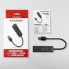 AXAGON SuperSpeed USB-A šakotuvas ir kortelių skaitytuvas | HMA-CR3A