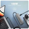 AXAGON HMC-5H USB-C 3.2 Gen 1 šakotuvas, 3x USB-A, 4K HDMI, PD 100W, 100 cm USB-C laidas