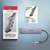 AXAGON HMC-5H60 USB-C 3.2 Gen 1 šakotuvas, 2 x USB-A, 1 x USB-C, 4K 60 Hz HDMI, PD 100 W, 15 cm USB-C laidas