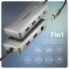 „AXAGON USB-C 10Gbps DUAL 4K DISPLAY 7in1“ šakotuvas | HMC-CUB83X2