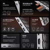 AXAGON HMC-KB-CS, USB 5Gbps šakotuvas su CZ/SK klaviatūra, HDMI 4K/60Hz, 3x USB-A, SD/mSD, garsas, PD 100W, USB-C laidas 60cm