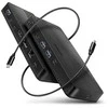 „Axagon HMC-U4“ USB4 stotelė, 3x USB-A, 2x USB-C, HDMI ir DP 8K/30Hz, RJ-45, SD/mSD, garsas, PD