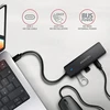 HUB USB Axagon AXAGON HUE-C2C, 4× USB 5 Gbps TRAVEL hub, 2× USB-A + 2× USB-C, wejście zasilania USB-C, kabelis USB-C 19 cm