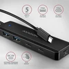 HUB USB Axagon AXAGON HUE-C2C, 4× USB 5 Gbps TRAVEL hub, 2× USB-A + 2× USB-C, wejście zasilania USB-C, kabelis USB-C 19 cm