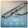 AXAGON ALU STRIP USB-A 4 prievadų šakotuvas | HUE-STA