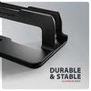 AXAGON STND-VB Vertical Nešiojamas kompiuteris Stand, adjustable width, aliuminio – juodas