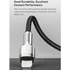 Baseus Cafule USB-C į Lightning kabelis PD 20W 1m - Juodas
