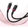 Baseus Dura Type C fast charging cable for iP 20 W 1 m Juodas, Raudona