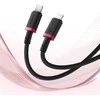Baseus Dura Type C fast charging cable for iP 20 W 2 m Juodas, Raudona