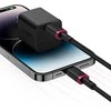 Baseus Dura Type C fast charging cable for iP 20 W 2 m Juodas, Raudona