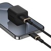 Baseus Dura USB Type A iki Type C 60 W greito įkrovimo laidas 2 m Juodas, Gold