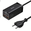 Baseus GaN3 Pro greitas universalus įkroviklis GaN 2 x C tipo USB / 2x USB 100W PD3.0, QC4.0+, AFC, juodas (CCGP000101)
