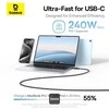 Kabelis USB Baseus Baseus PicoGo Magnetic Charging Cable USB-C 240W 1m, juodas