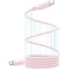 Baseus laidas PicoGo PD USB-C – USB-C 1,0m švelniai rožinis 240W magnetinis
